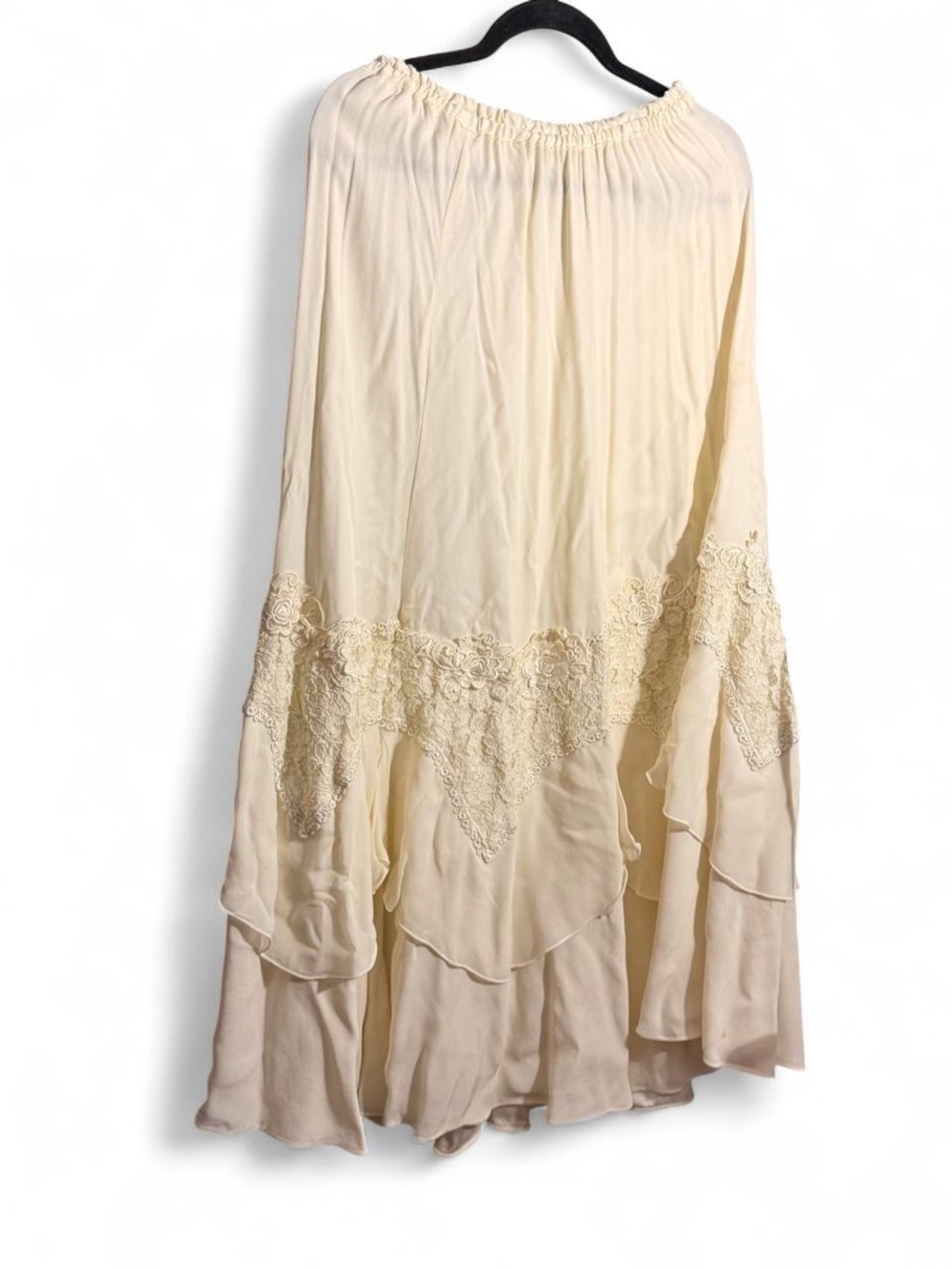Vintage beautiful Cream Layered  Skirt✨
